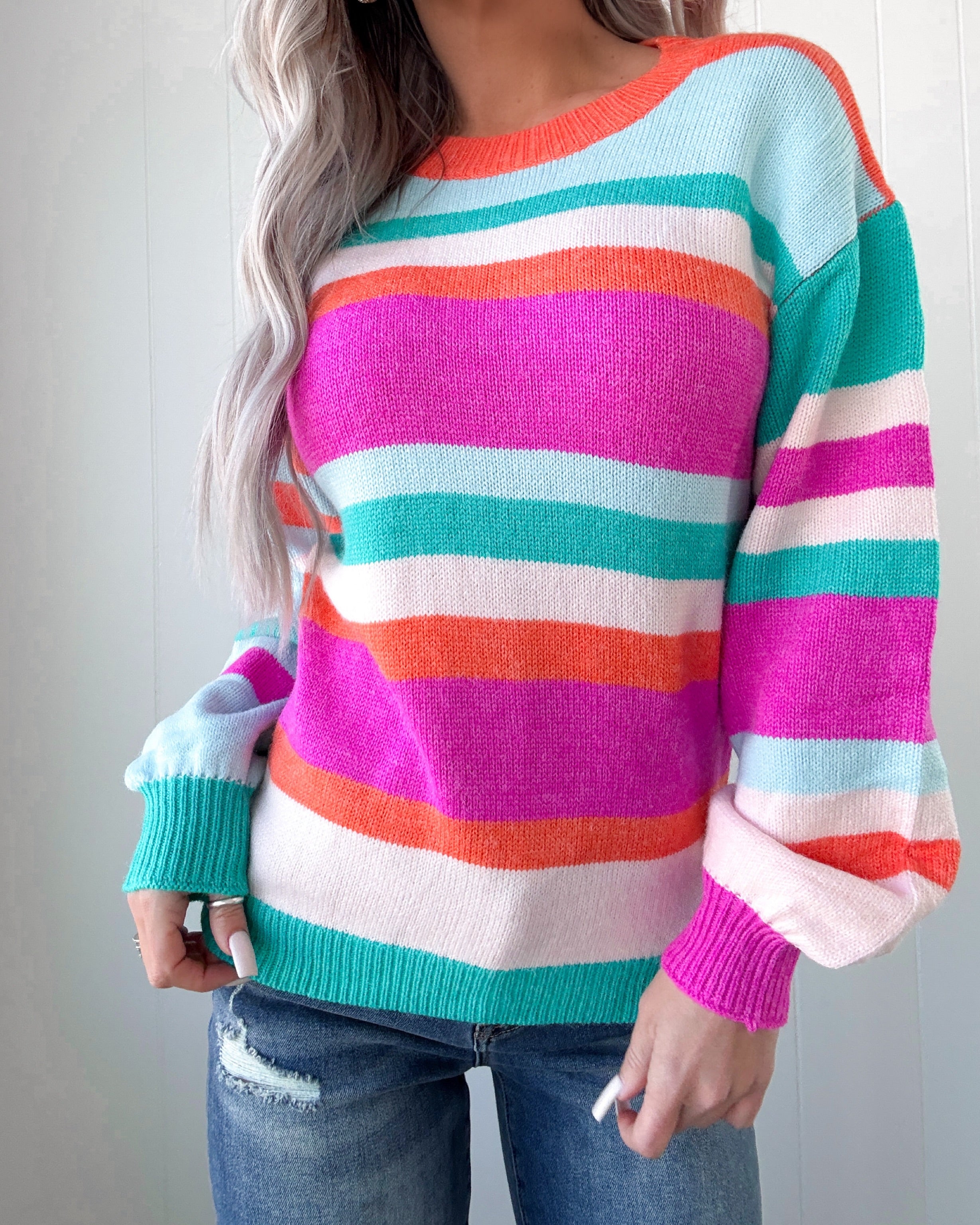 Sunny Side Striped Sweater