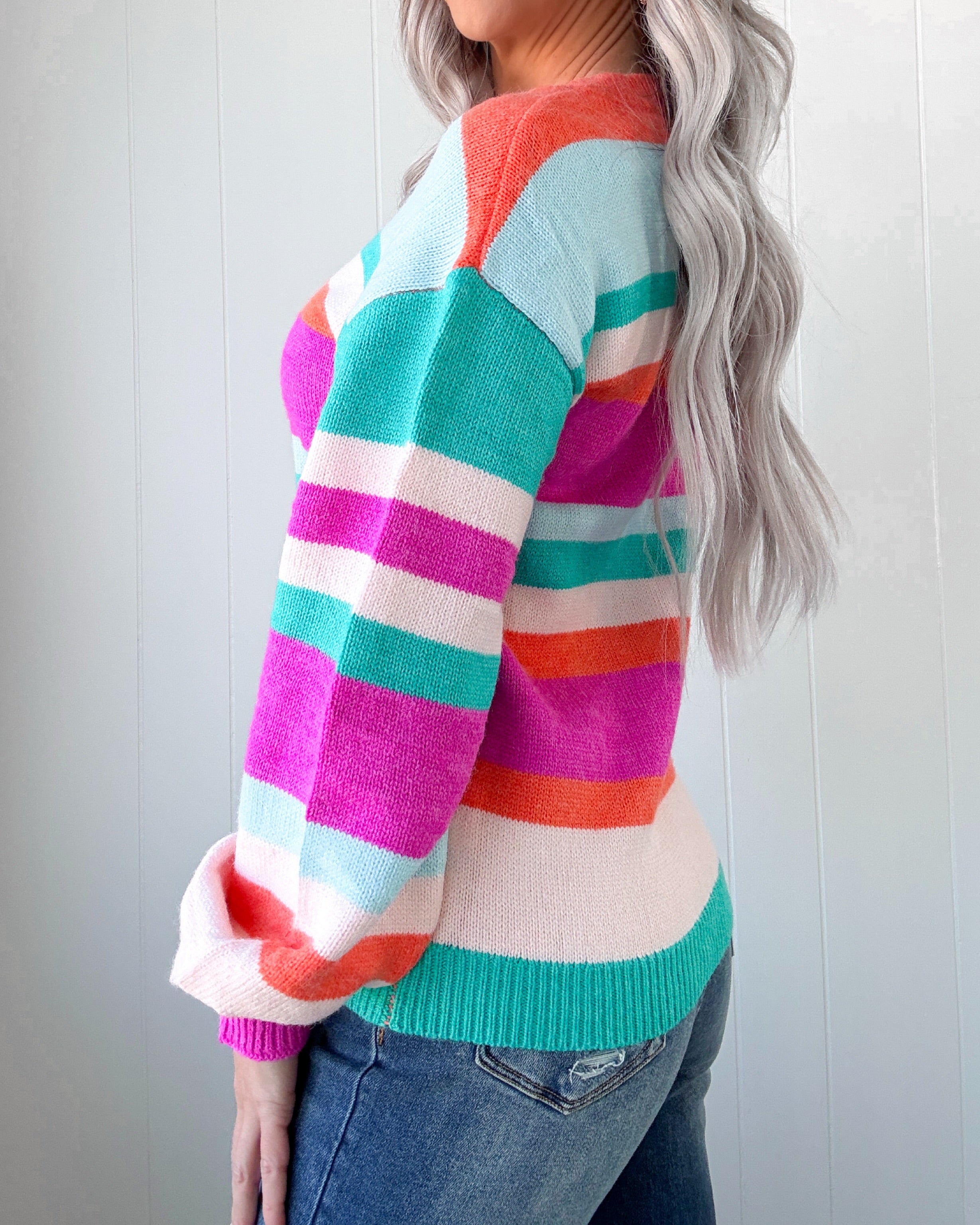 Sunny Side Striped Sweater