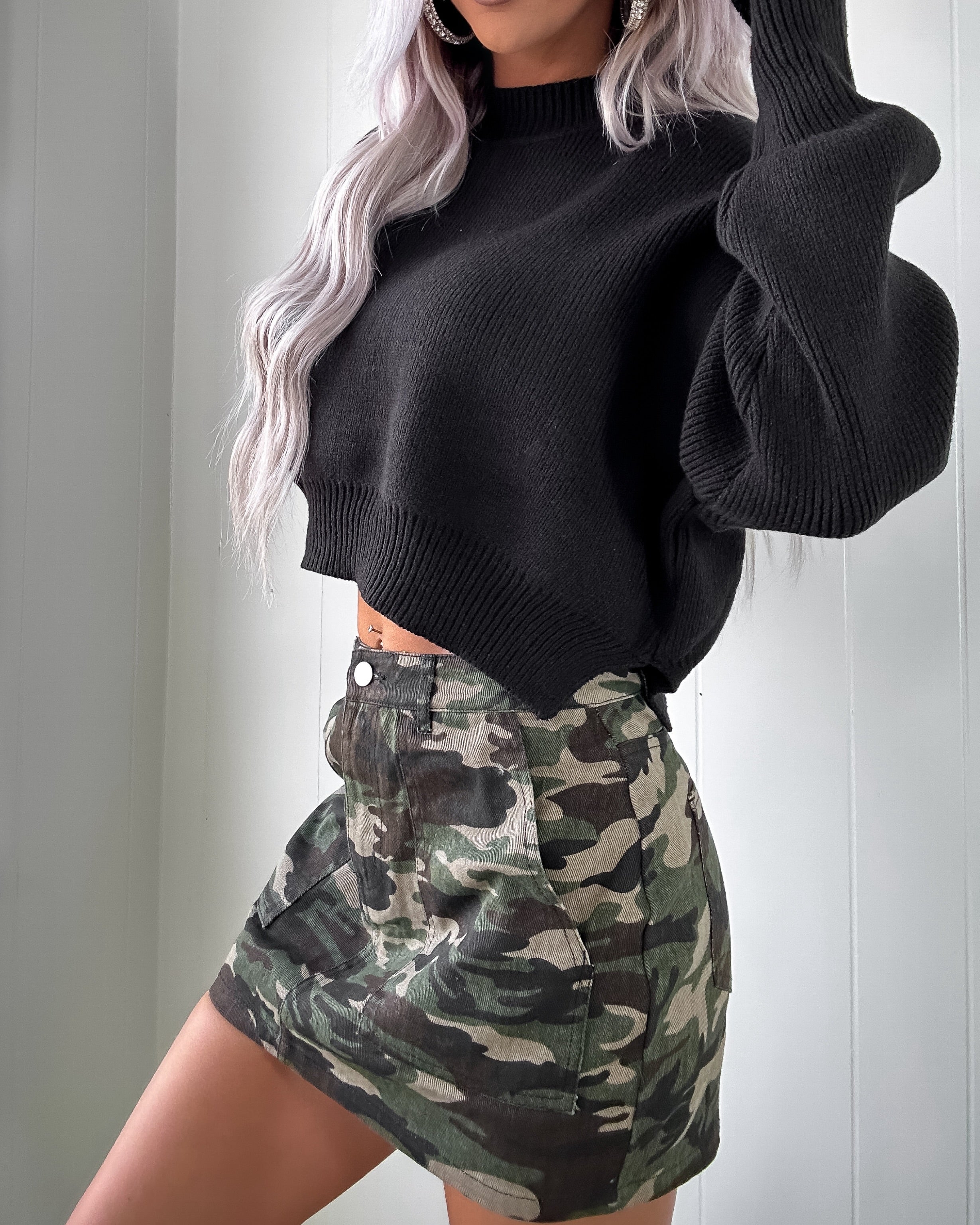 Wild Blend Mini Skirt - Camo