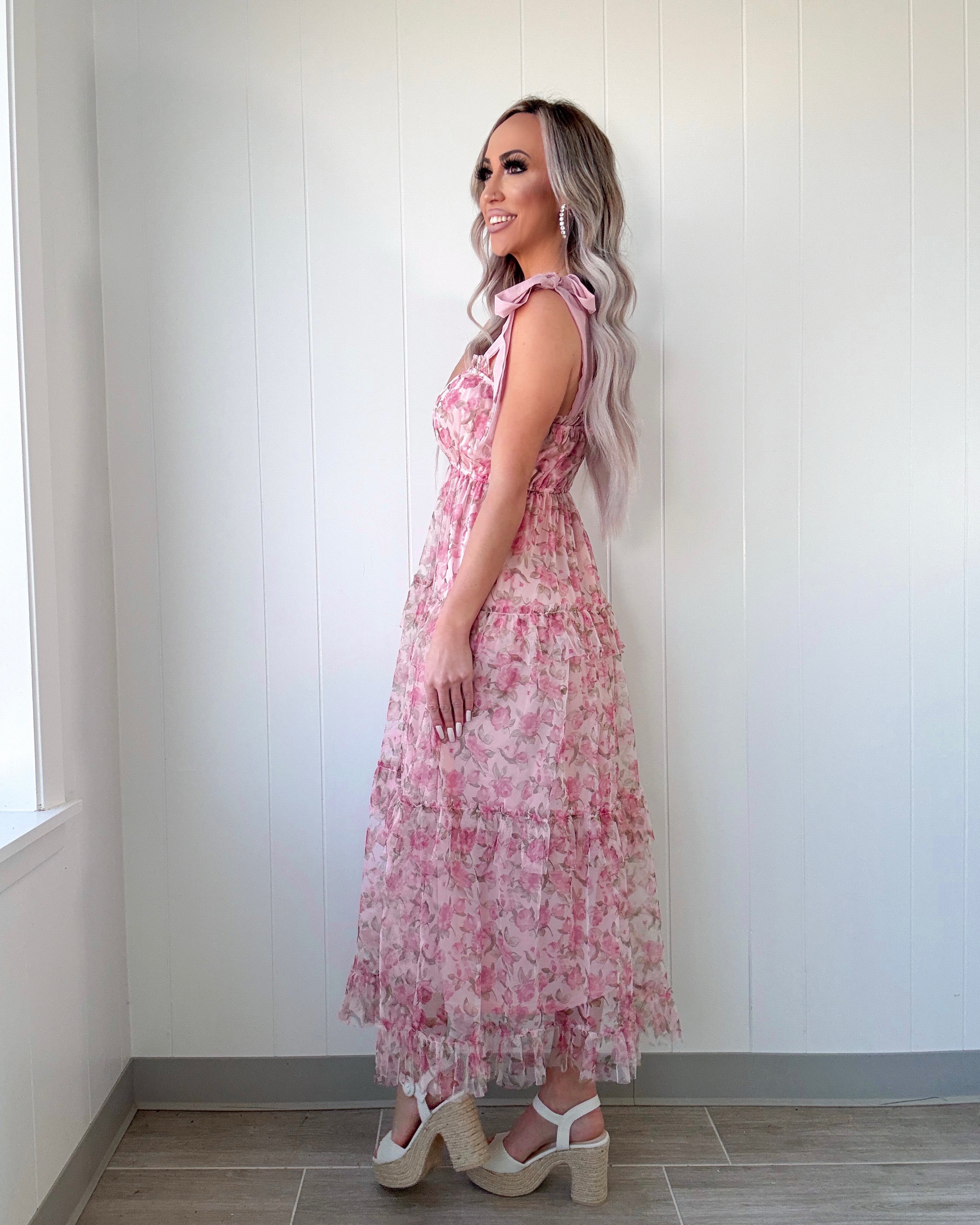 Sunday Best Floral Dress - Pink